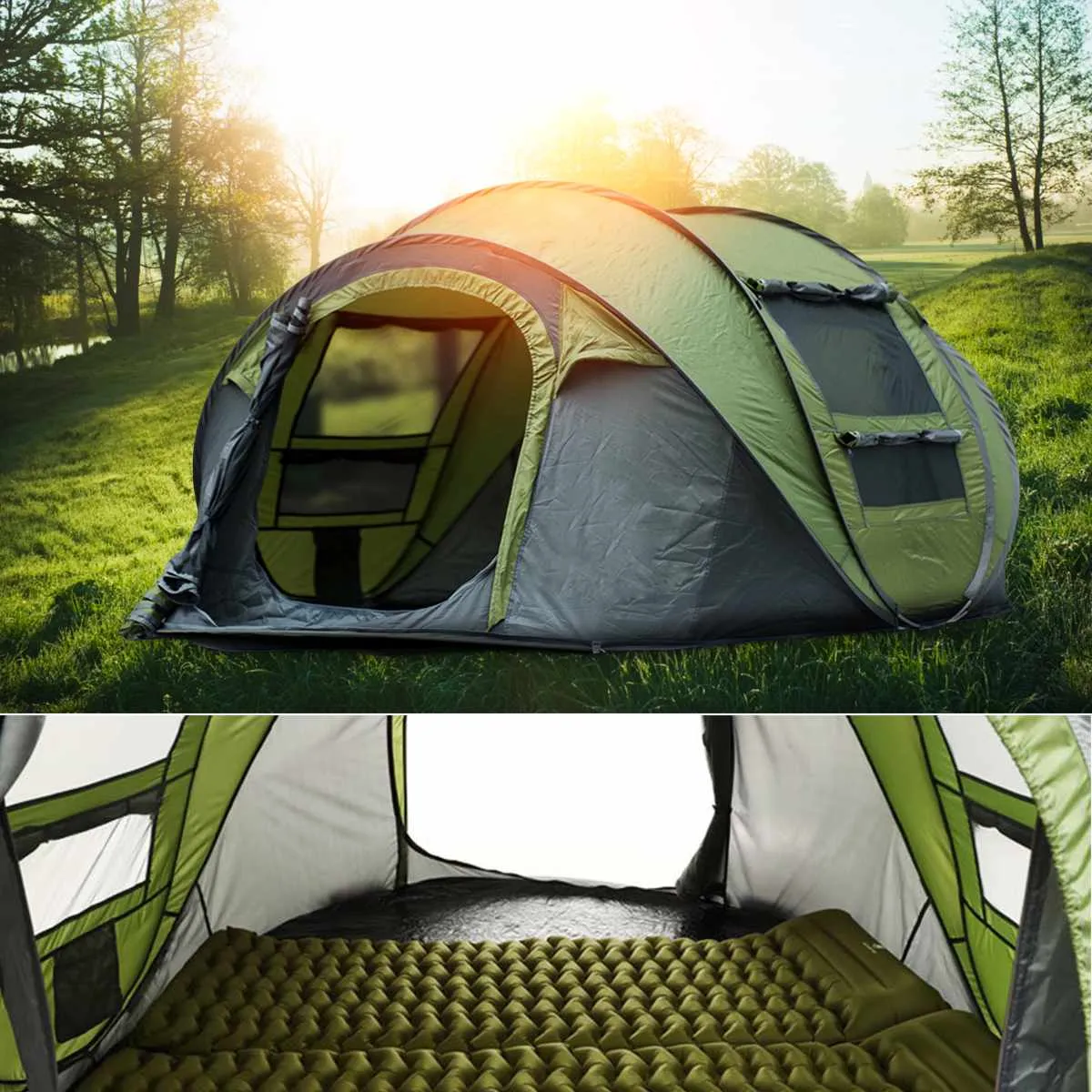 5 Automatic Full assortment Tent Up Capacity Camping to Persons 4 Large Pop Worldwide tracking
