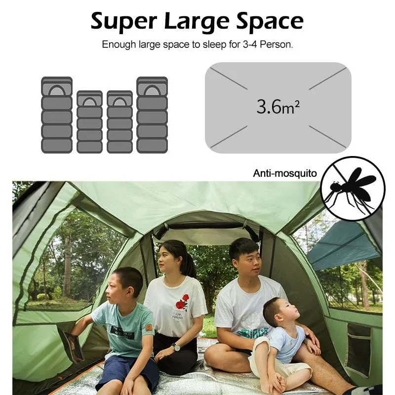 5 Automatic Full assortment Tent Up Capacity Camping to Persons 4 Large Pop Worldwide tracking
