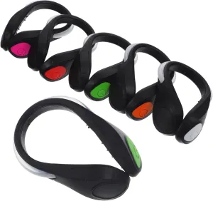 6pcs Running Lights Glow Fiber Wands Sticks Vest Clip Light Light Holder Light Running for Shoe Reflective Tape UV Security Lights Safety Lights for Runners Plastic