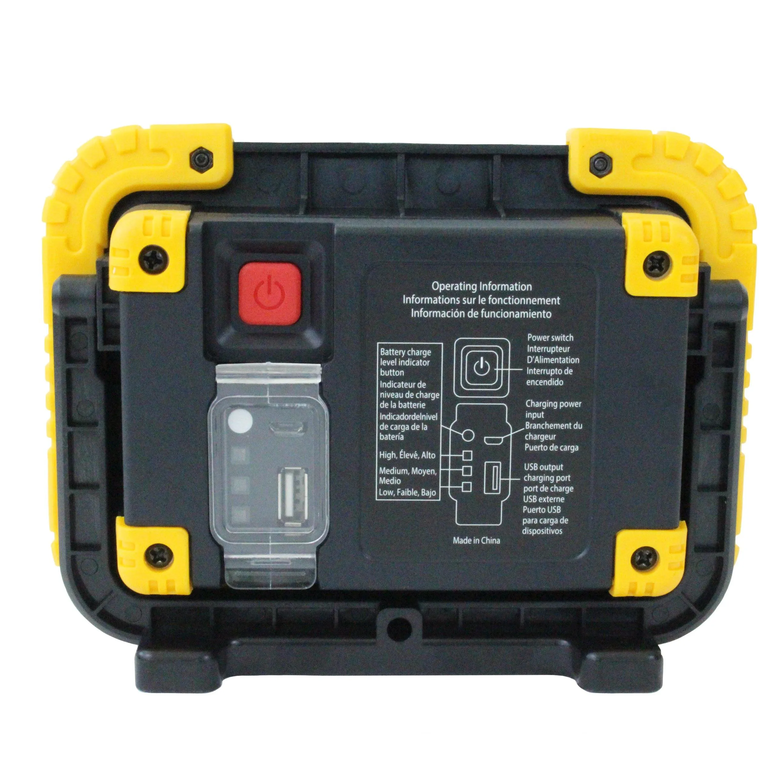 6W Rechargeable LED Work Light in Yellow
