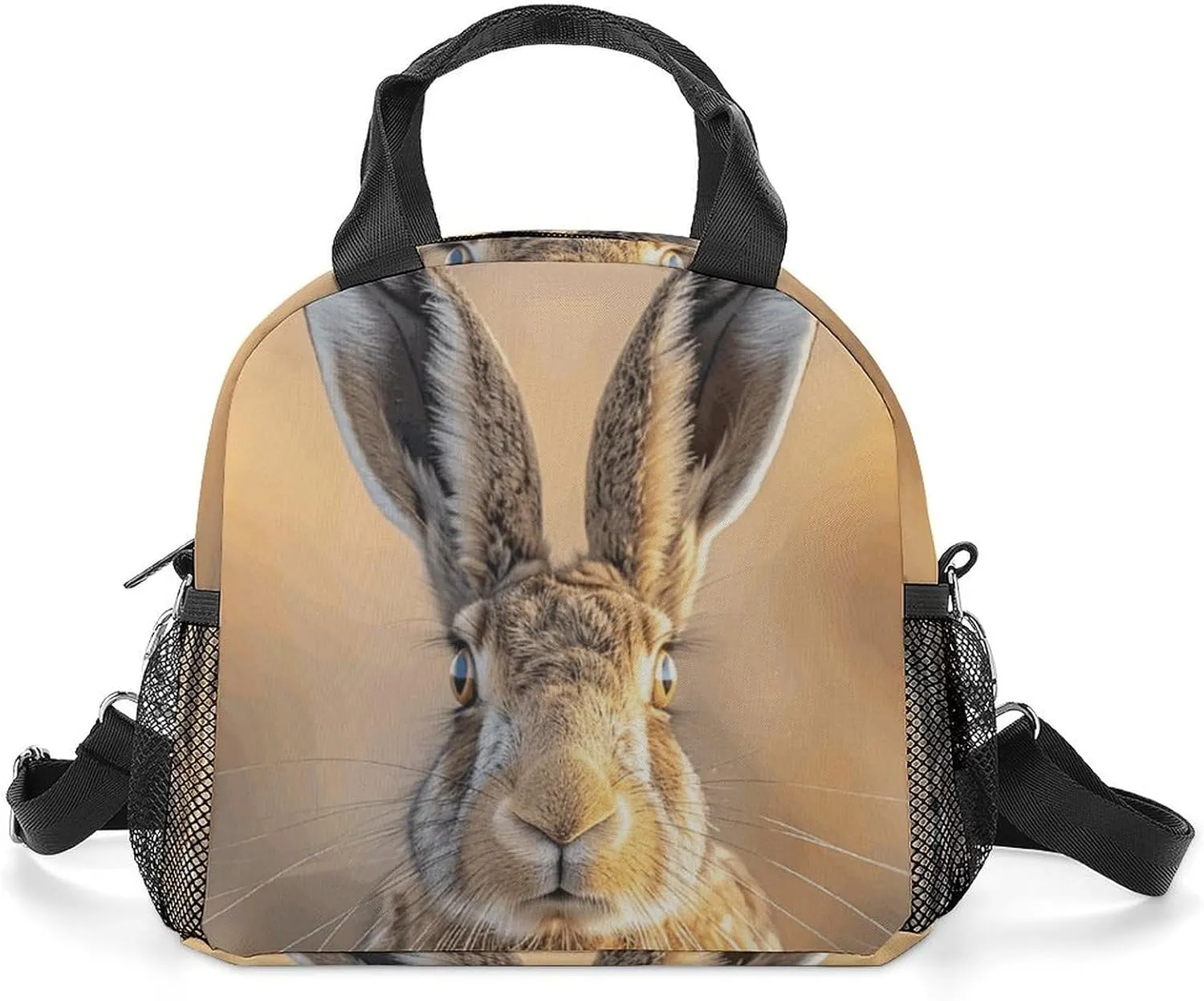 A Brown Hare Lunch Bag for Women Men Insulated Lunch Box Leakproof Lunch Tote Bag for Picnic Work Beach
