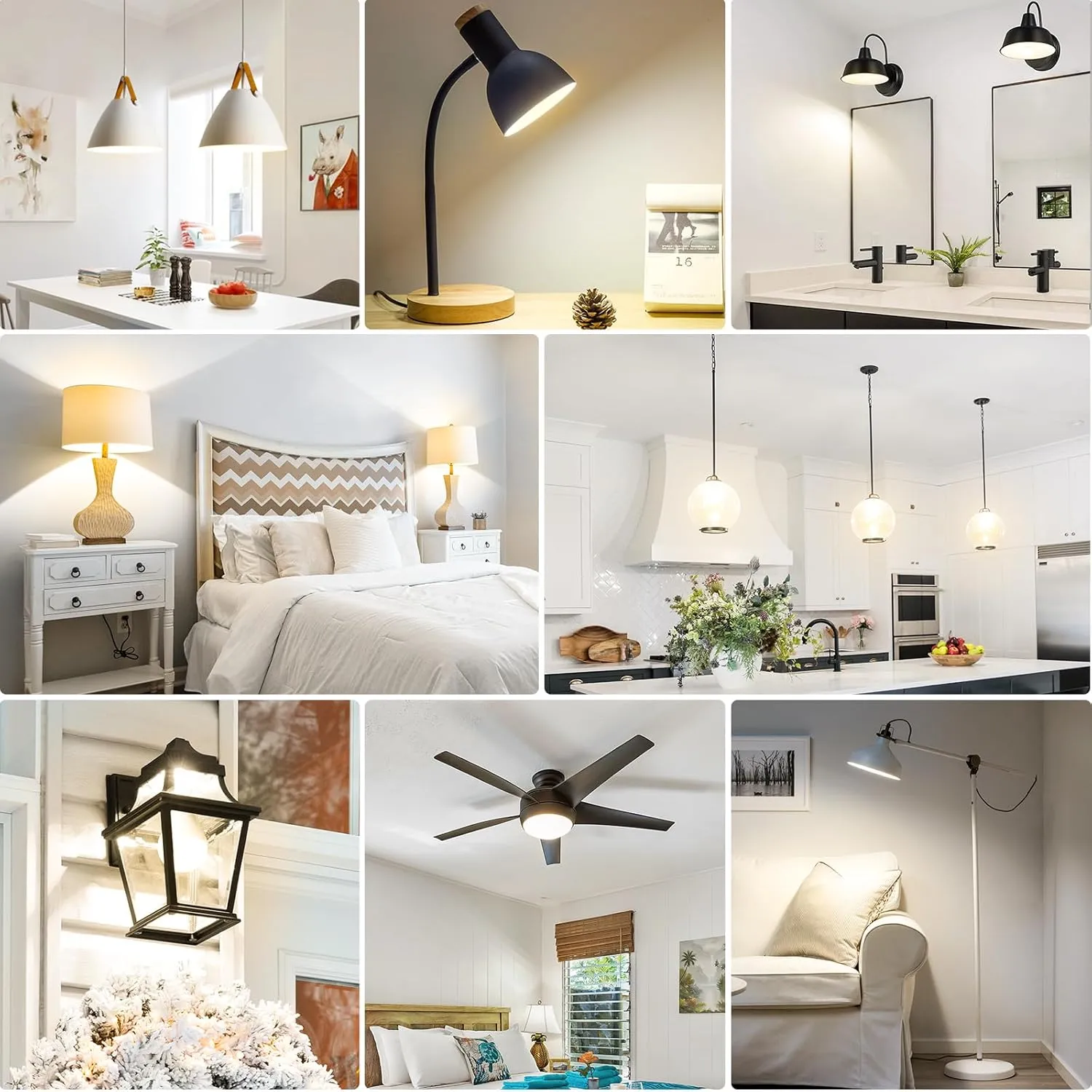 A21 LED Light Bulbs, 150 Watt Equivalent, Soft White 3000K, 2600LM, E26 Base, Non-Dimmable, 19W Bright White LED Bulb, 4-Pack
