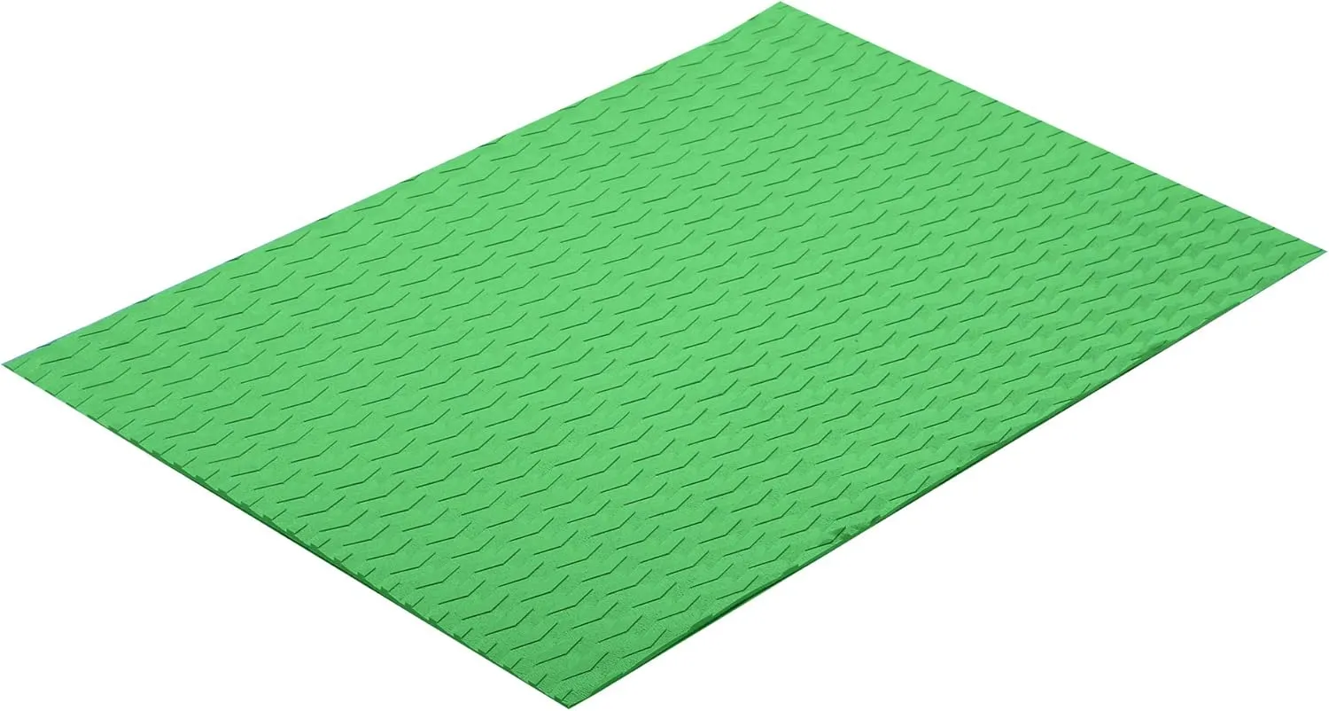 Abahub Non-Slip Traction Pad 1/2 Pieces Deck Grip Mat 30in x 20in Trimmable EVA Sheet 3M Adhesive for Boat Kayak Skimboard Surfboard SUP Black/Gray/White/Green/Navy Blue/Orange