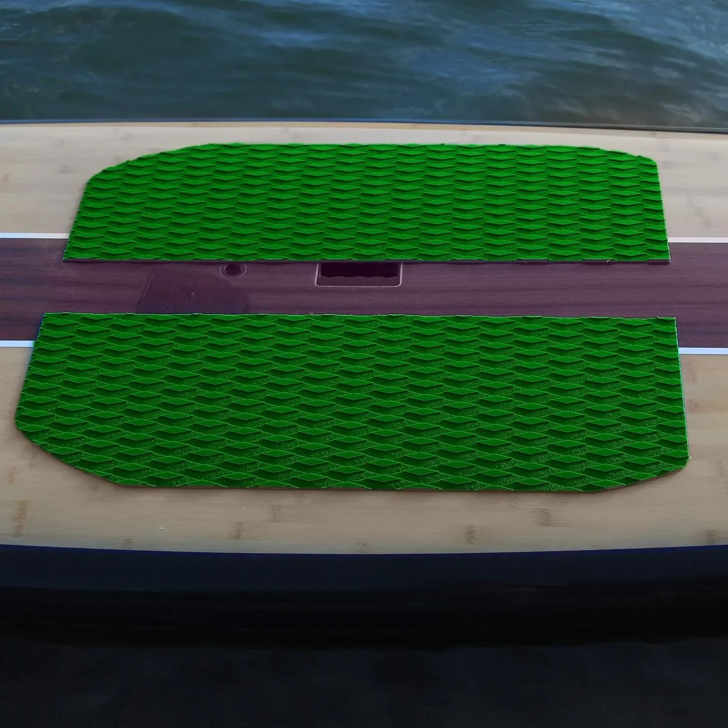 Abahub Non-Slip Traction Pad 1/2 Pieces Deck Grip Mat 30in x 20in Trimmable EVA Sheet 3M Adhesive for Boat Kayak Skimboard Surfboard SUP Black/Gray/White/Green/Navy Blue/Orange