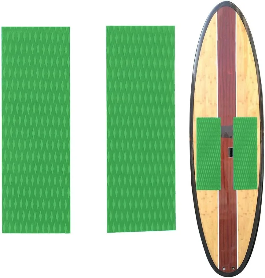 Abahub Non-Slip Traction Pad 1/2 Pieces Deck Grip Mat 30in x 20in Trimmable EVA Sheet 3M Adhesive for Boat Kayak Skimboard Surfboard SUP Black/Gray/White/Green/Navy Blue/Orange