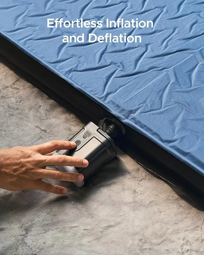 ACACIA 4" Thick Self Inflating Sleeping Pad with Foam, Innovative Y-Shaped Telescopic Structure, Ultraportable Camping Air Mattress with Pump Sack, Outdoor Compact Sleep Bed for Travel Tent Car
