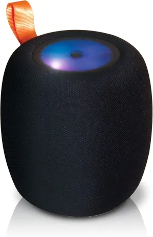 Acoustic Research Portable Fabric Wireless Speaker – 360 Degree Sound, 100 - Foot Range, True Wireless Stereo, Rechargeable, Color - Changing LED Light
