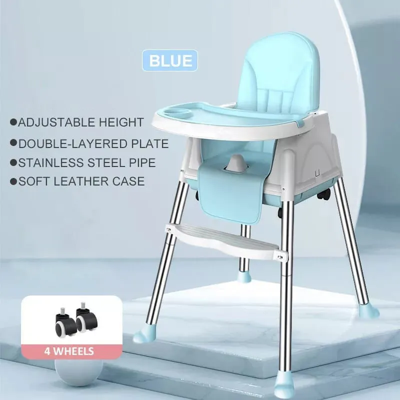 Adjustable Kids Multi-functional Feeding Chair, Convertible Baby High Chair, Playing Chair, Booster Seat