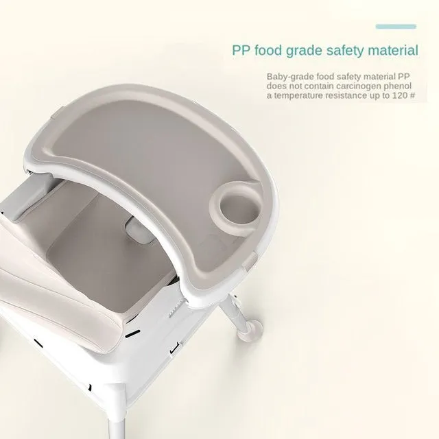 Adjustable Kids Multi-functional Feeding Chair, Convertible Baby High Chair, Playing Chair, Booster Seat