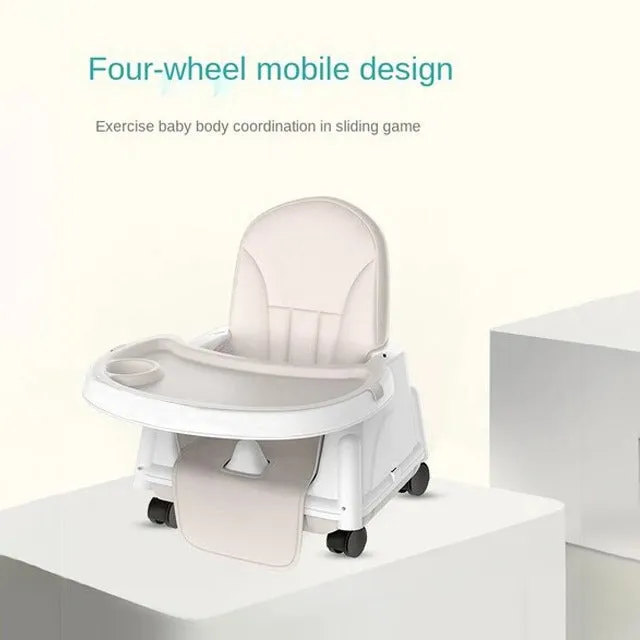 Adjustable Kids Multi-functional Feeding Chair, Convertible Baby High Chair, Playing Chair, Booster Seat