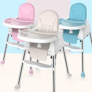 Adjustable Kids Multi-functional Feeding Chair, Convertible Baby High Chair, Playing Chair, Booster Seat