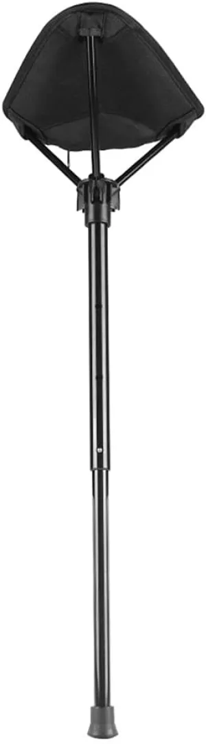 Adjustable Telescopic Folding Stool Portable Single Leg High Chair Tall Chair for Outdoor Camping Walking