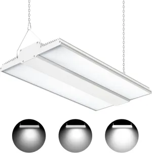 ADUB Linear High Bay LED Light 150W UL DLC Listed, 1.3 FT LED Warehouse Lights High Bay Shop Fixture Dimmable 0-10V, 22,500 LM, 5000K Commercial Hanging Bay Light for Workshop Garage Barn, 100-277V