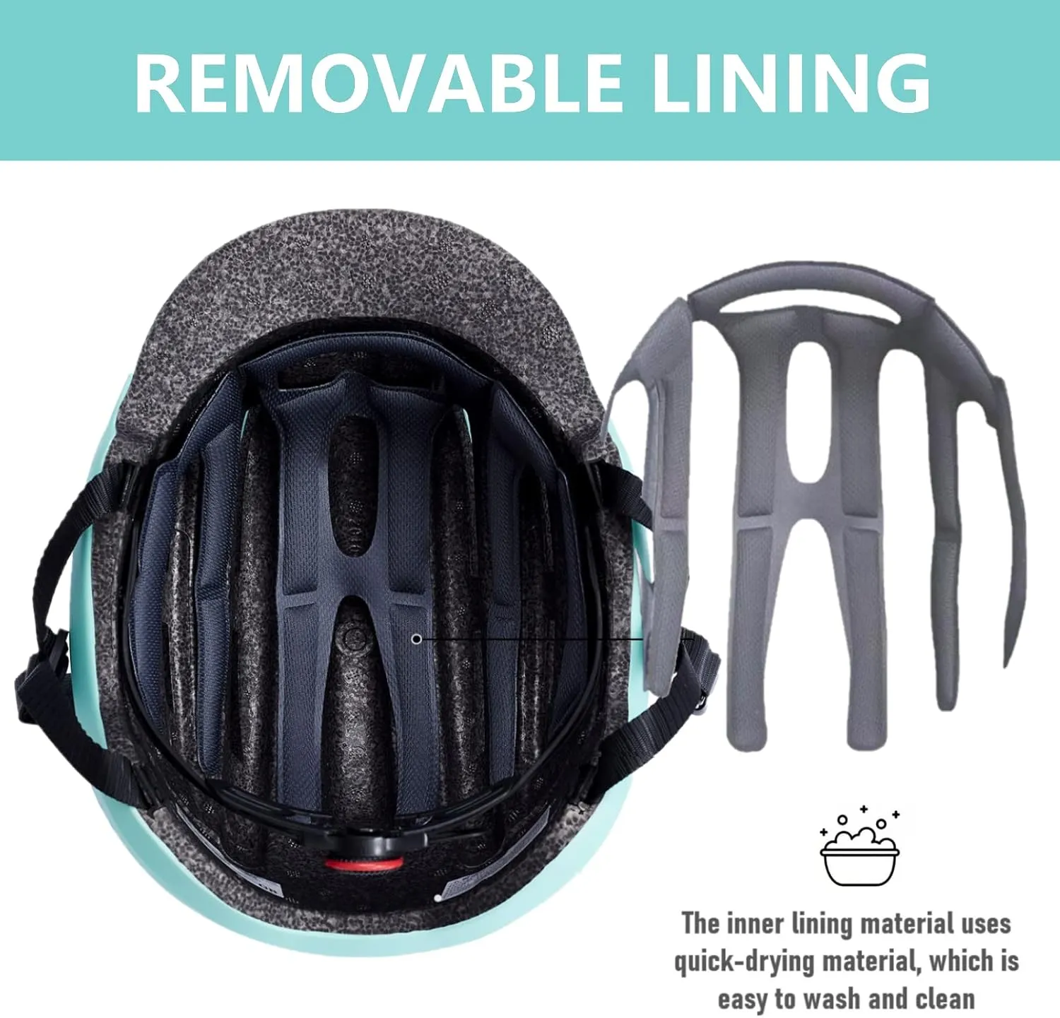 Adult Bike Helmet for Men Women, Mountain Road Bicycle Helmet with USB Rechargeable Taillight