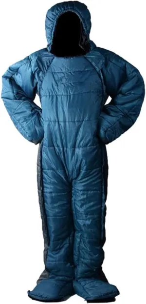 Adult Wearable Sleeping Bag Suit for Camping, Standing 3 Season Full Body Sleeping Wear for Travel Outdoor Hiking, Human Shaped, Ideal for Camping in Cold Weather