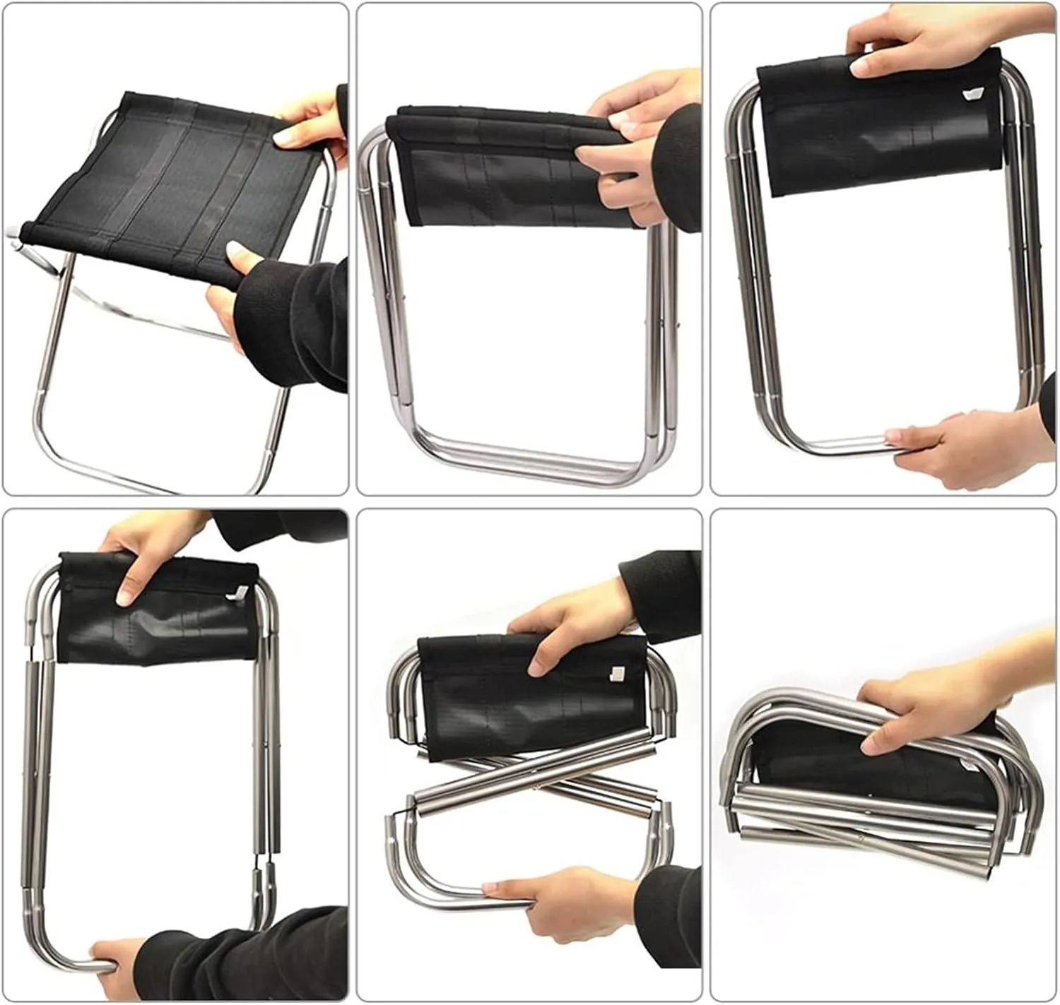 AISHANBAIHUODIAN Folding Fishing Chair Lightweight Picnic Camping Chair Foldable Aluminium Cloth Outdoor Portable Easy to Carry Outdoor Furniture (Color : Red)