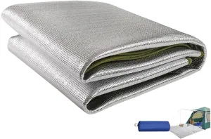Aluminium Camping Mat, Foam Mats, Sleeping Mat for Camping, Insulated Blanket, Foldable Tent Mat, Thermal Mat, Made of Aluminium Foil and EPE, 9mm Thick