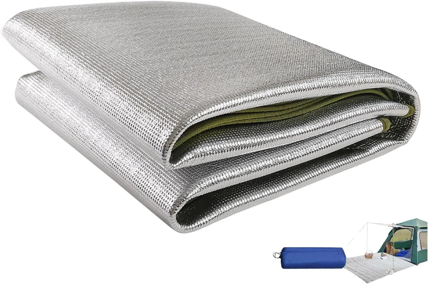 Aluminium Camping Mat, Foam Mats, Sleeping Mat for Camping, Insulated Blanket, Foldable Tent Mat, Thermal Mat, Made of Aluminium Foil and EPE, 9mm Thick