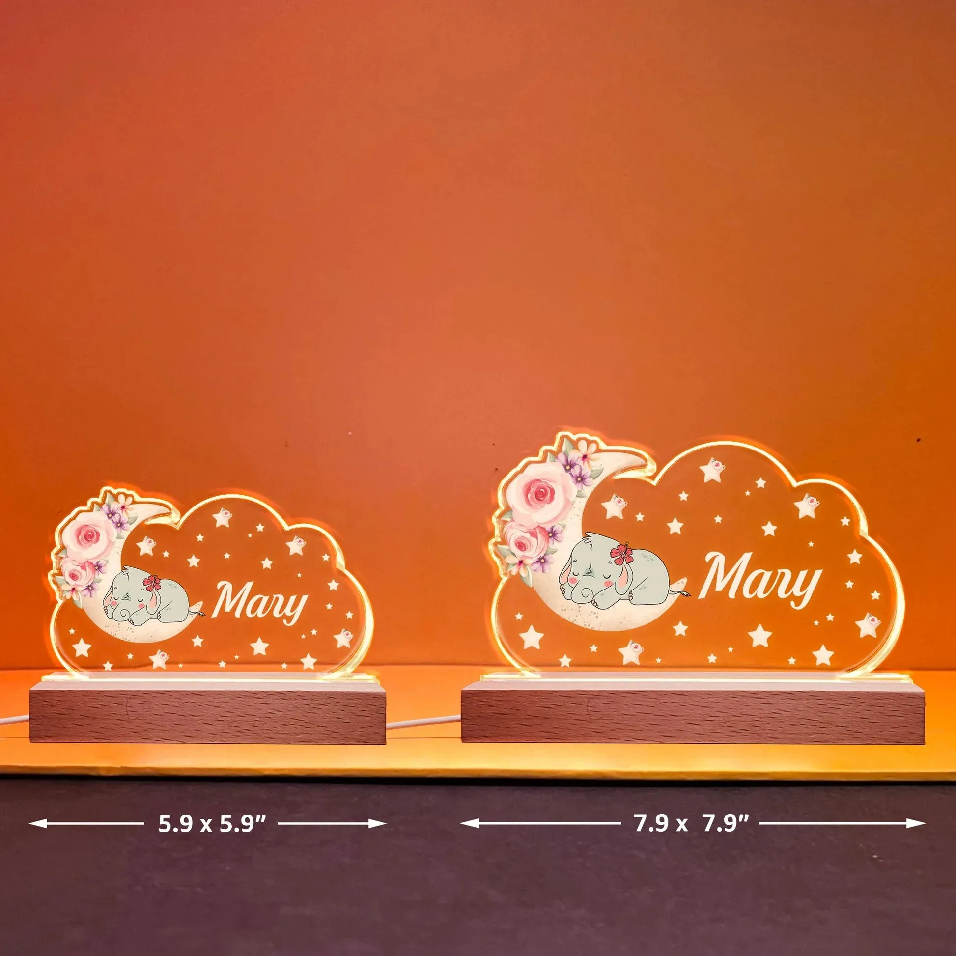 Animal Sleeping Kid Night Light - Personalized LED Light