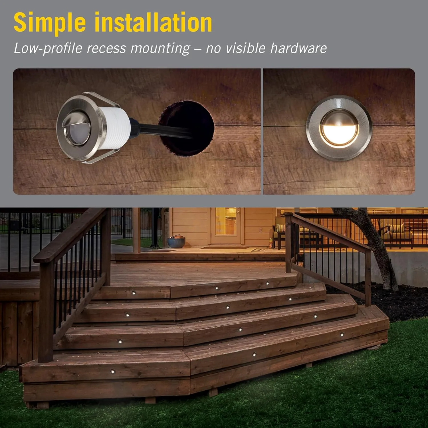 Armacost Lighting 221125 Recessed Mini Integrated LED Puck Lights, Bright White (4100K)