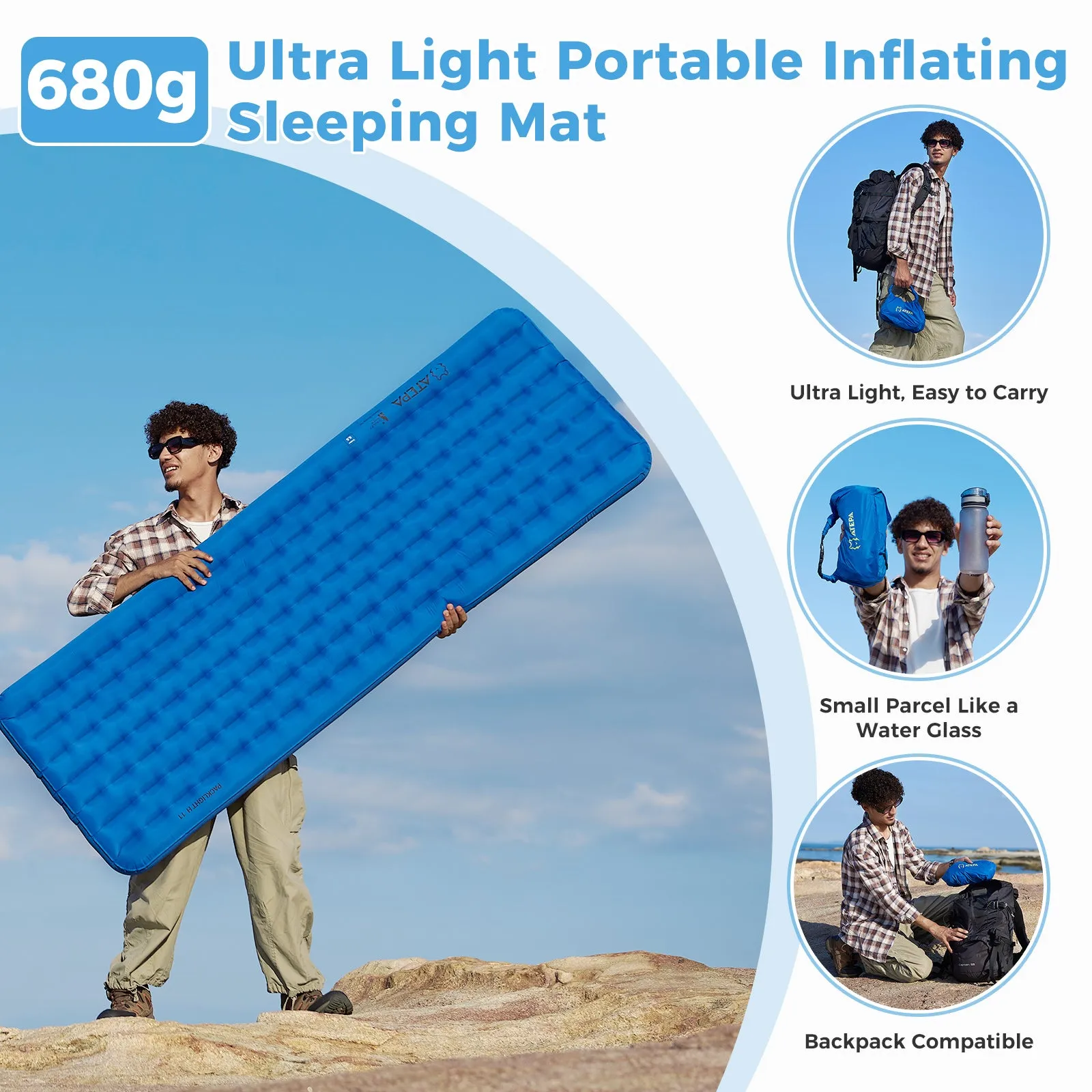 ATEPA Ultimate Backpacking Sleep System Bundle – 3-in-1 Down Sleeping Bag & All-Season Insulated Sleeping Pad