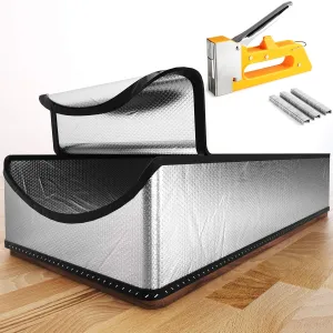 Attic Stairs Insulation Cover 25"x54"x11", Pull Down Ladder Attic Door Insulation Cover for Garage, Easy Use Installation Tool 400 Staples