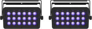 Audiosavings Bundle: (2) Chauvet DJ LED Shadow 2 ILS Black Light w/Eye Candy Effects D-Fi USB/DMX