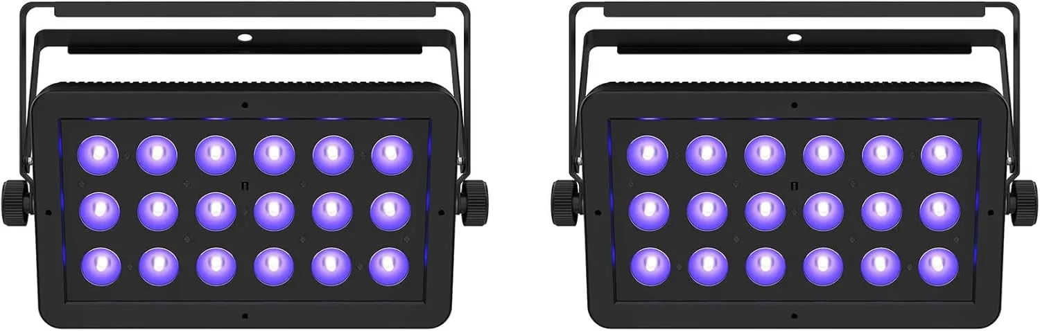Audiosavings Bundle: (2) Chauvet DJ LED Shadow 2 ILS Black Light w/Eye Candy Effects D-Fi USB/DMX