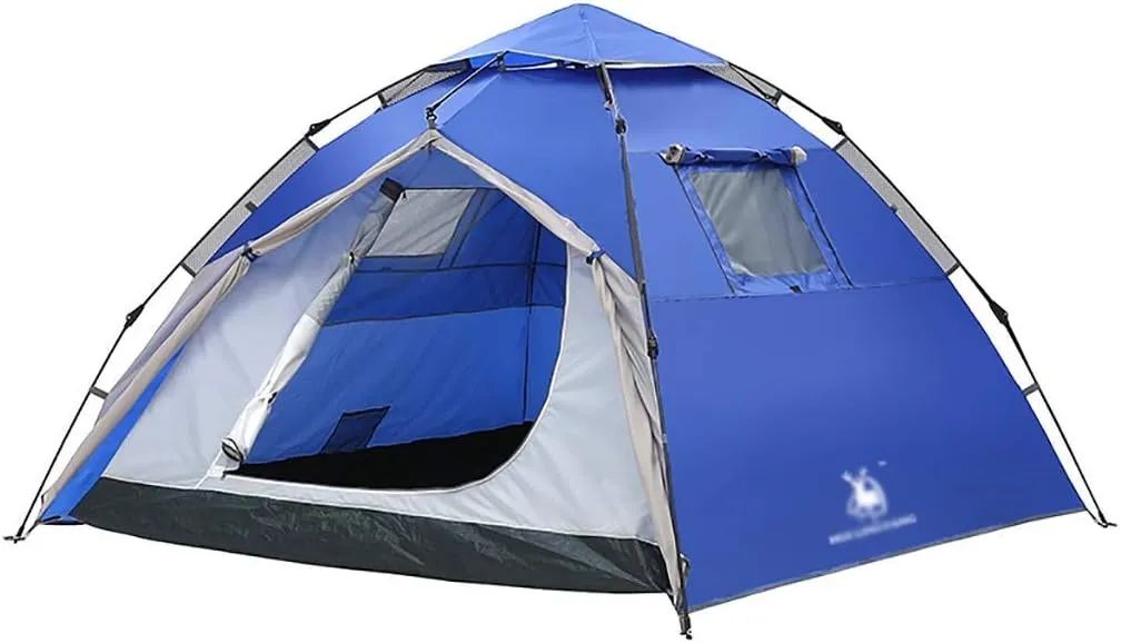 Automatic Dome Tent Canopy, Instant Pop Up Waterproof Tent, 3-8 Person Family Camping Tent for Camping Hiking Travel Outdoor Activities