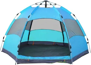 Automatic Opening Double Layer Tent Easy Setup and Lightweight Tent Portable Folding Outdoor Tent Perfect for Camping Hiking Backpacking & Mountaineering (Color : C, Size : 8 People or More)