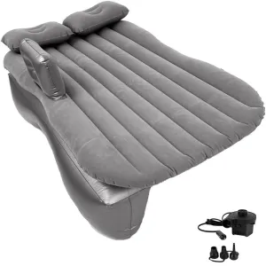 axGear Inflatable Car Travel Air Mattress Back Seat w/Pump 2 Air Pillows Car SUV Sleeping Mattress Universal Fit