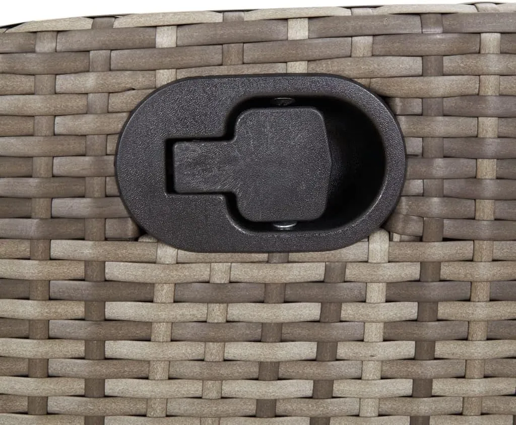 Backyard Chairs Camping Chair Outdoor Chairs Lounge Chair - Reclining Patio Chair with Cushions Gray Poly Rattan for Park Beaches Outside Terrace