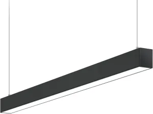 Barrina 5568-0-10V Series LED Linear Light, 2nd-Generation Dimmable Hanging Light (Dimmer Not Included), 5CCT 4FT Linkable Shop Light, 45W Seamless Connection Office Lighting Fixture, Black, 1 Pack