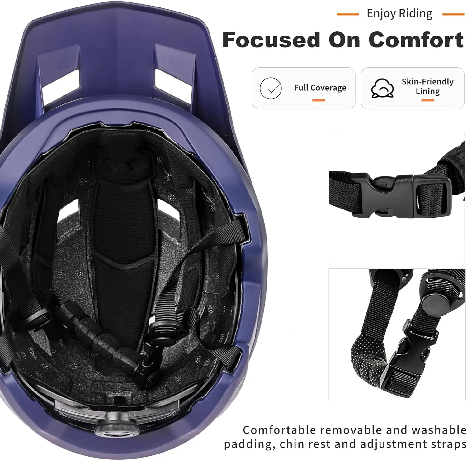 BATFOX Bike Helmet,Mountain Bike Helmet Helmets for Men Women Adults Youth