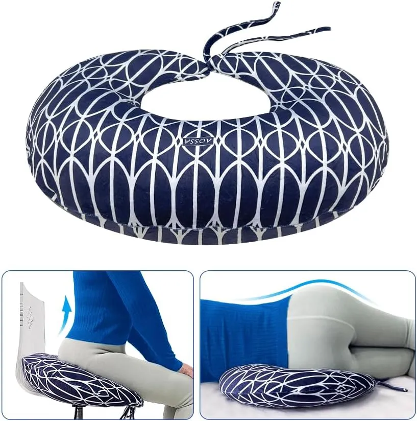 BBL Pillow After Surgery Brazilian Butt Lift Pillow Post Surgery Recovery for Sitting Sleeping Driving Booty Butt Pillows for Women Lumbar Back Hip Cushion Seat Support Foam BBL Wedge Pillow