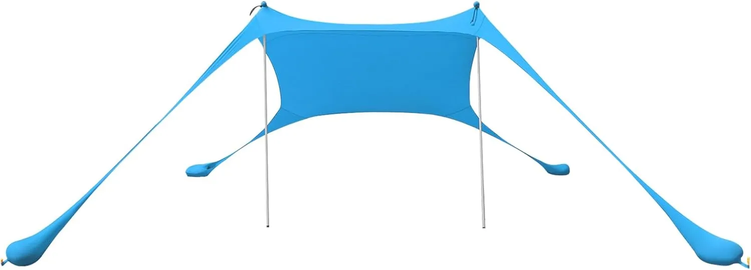 Beach Canopy Tent Sun Shade with UPF 50  UV Protection, for Outdoor, Camping, Backyard and Picnics