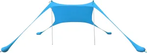 Beach Canopy Tent Sun Shade with UPF 50  UV Protection, for Outdoor, Camping, Backyard and Picnics