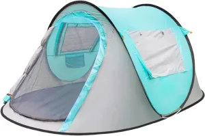 Beach Tent Sun Shade Shelter 3-4 Person Outdoor Camping Tent Camping Automatic Quick-Opening Tent,