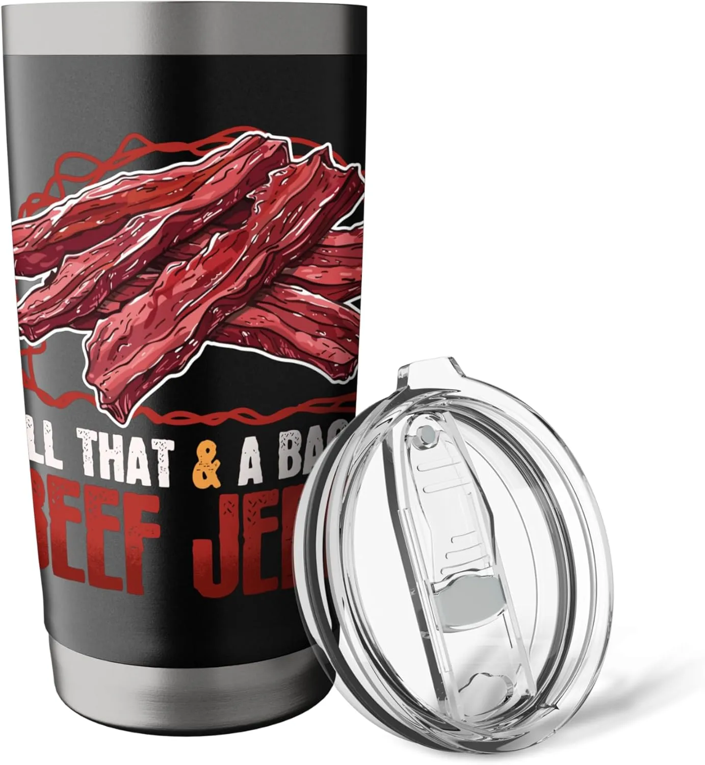 Beef Jerky Carnivore Diet A Bag Of Beef Jerky Stainless Steel Insulated Tumbler