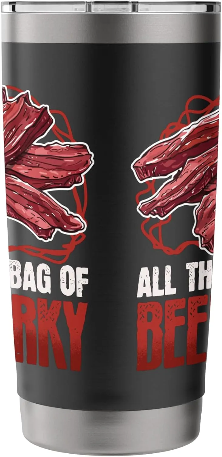 Beef Jerky Carnivore Diet A Bag Of Beef Jerky Stainless Steel Insulated Tumbler