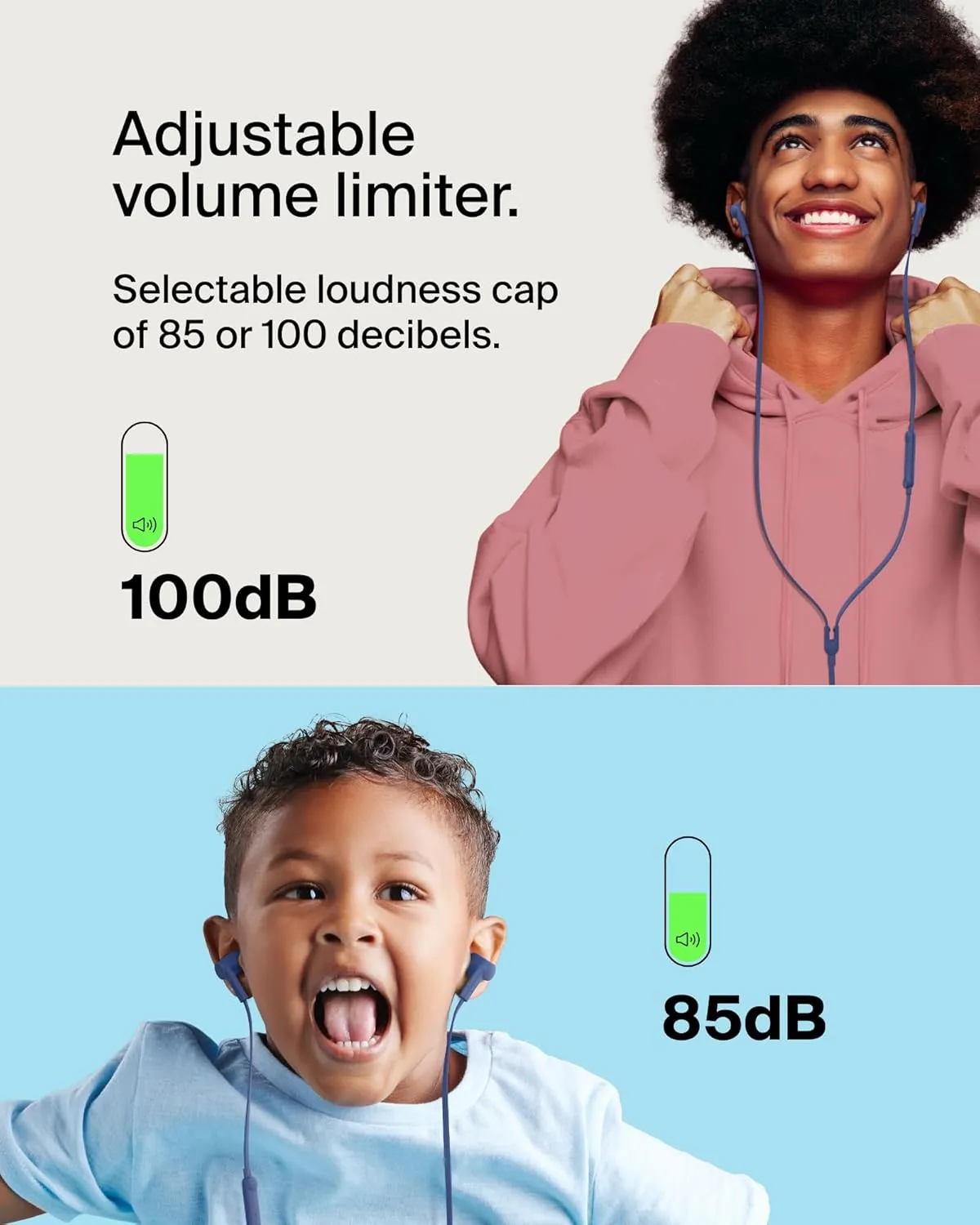 Belkin SoundForm Wired Earbuds with USB-C Connector, in-Ear Earphones w/Microphone - USB-C Headphones for iPhone 16, iPhone 15, iPad mini, Galaxy S25, Google Pixel 9, Android, and More - Blue