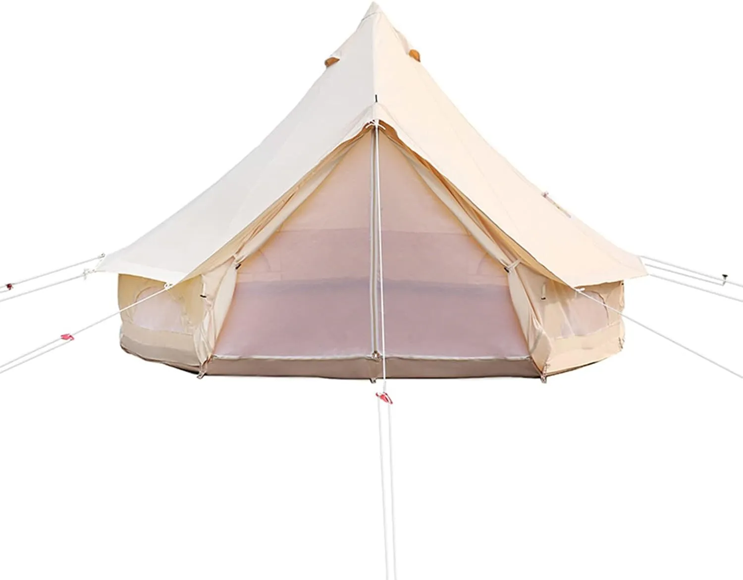 Bell Tent - Luxury All Season Tent for Camping & Glamping Made from Premium & Breathable 3M/4M Yurt Tent for Family Camping (Oxford Fabric 4m)