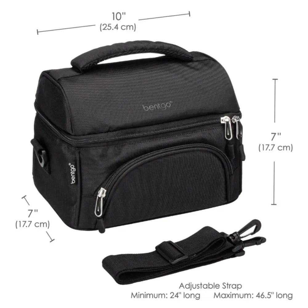 Bentgo Deluxe Insulated Lunch Bag - Carbon Black
