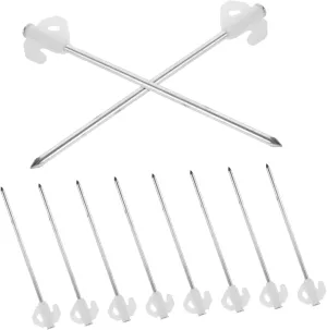 BESPORTBLE 10pcs Glow Dark Tent Stakes for Camping Beach Use Durable Ground Pegs for Canopy Tents Lightweight Portable Outdoor Accessories Versatile Design