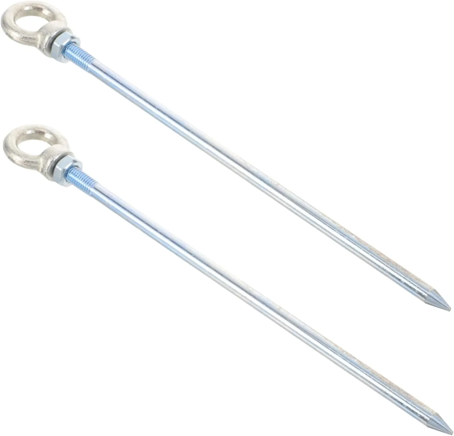BESPORTBLE 2pcs Heavy Duty Tent Stakes Ground Anchors for Camping Tents Gazebos and Tarps Reusable Lightweight Design -Out Feature for Windy Conditions