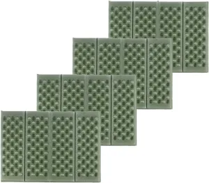 BESPORTBLE 4 PCS Camping Cushion Seat for Outdoor, Foam Camping Pads for Hiking, Sitting Pad Foldable Foam Hiking Seat Pad for Hiking Camping Travel (Green,15 * 10.53in)