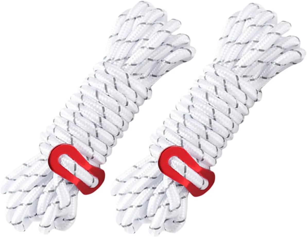 BESPORTBLE 4sets Adjustable Tent Ropes Tent Tie Ropes Outdoor Canopy Camping Gear 2pcs*4