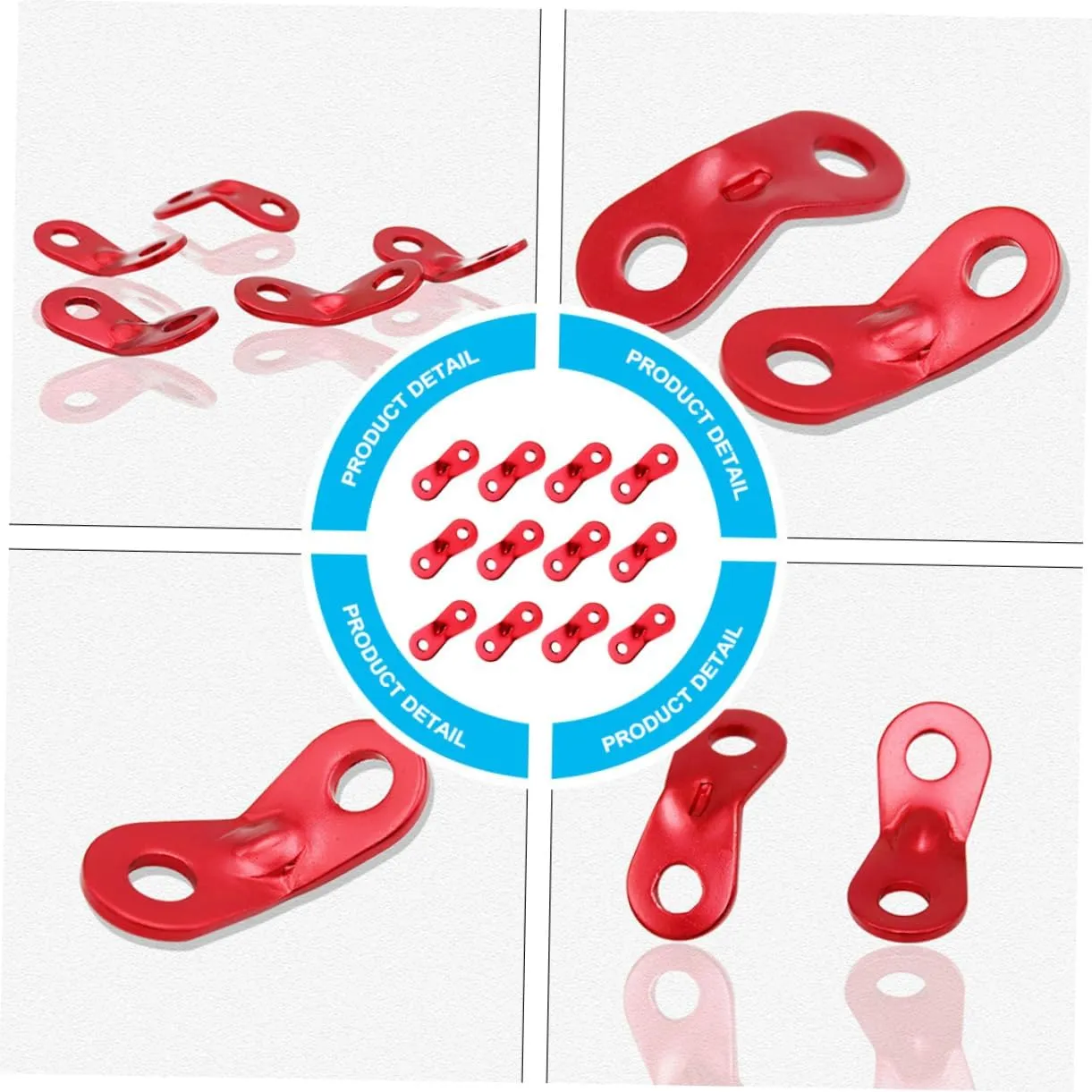 BESPORTBLE 60 Pcs Tent Rope Adjustment Piece Aluminum Alloy Buckle Pala