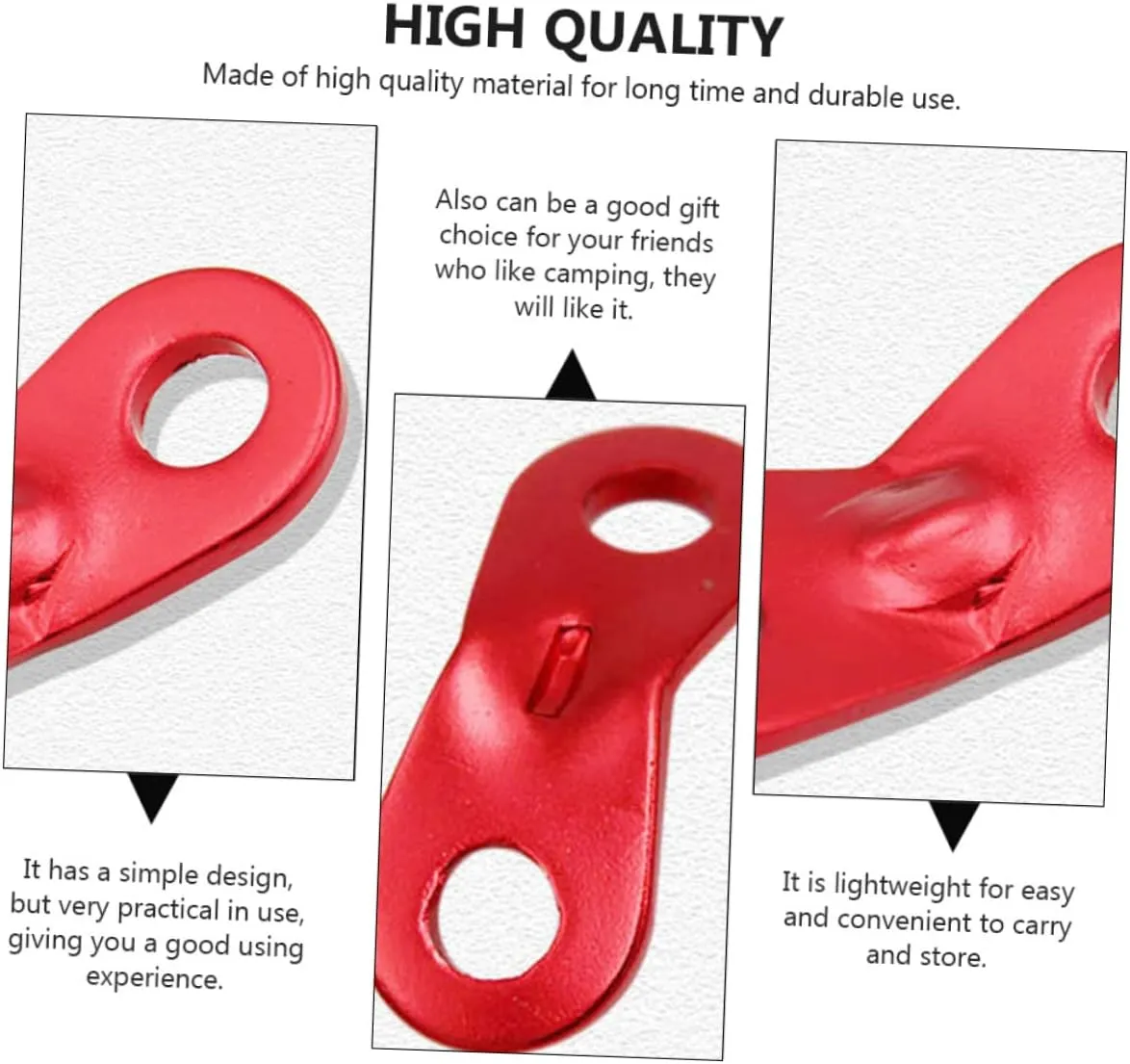 BESPORTBLE 60 Pcs Tent Rope Adjustment Piece Aluminum Alloy Buckle Pala