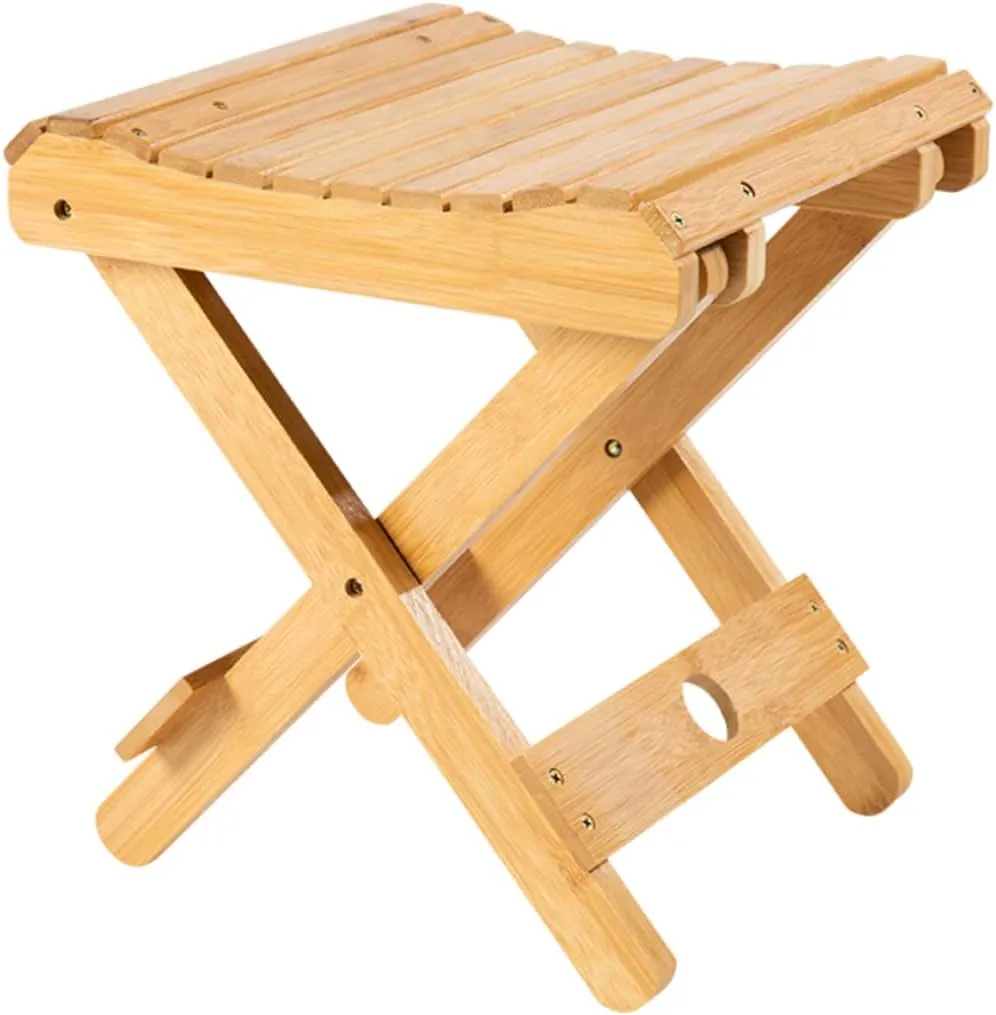 BESPORTBLE Folding Camping Stool Compact for Travel Assemble Chair Portable Mini Outdoor Hiking Seat